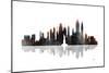 New York New York Skyline BW 1-Marlene Watson-Mounted Giclee Print