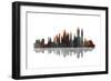 New York New York Skyline BW 2-Marlene Watson-Framed Giclee Print