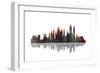 New York New York Skyline BW 2-Marlene Watson-Framed Giclee Print