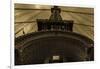 NEW YORK, NEW YORK, USA - Looking up at Manhattan Bridge - Sepia treatment-Panoramic Images-Framed Photographic Print