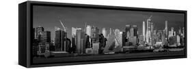 NEW YORK, NEW YORK, USA - New York City and Hudson River features VIA 57 Building (Sale triangul...-Panoramic Images-Framed Stretched Canvas