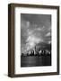 NEW YORK, NEW YORK, USA - New York City Spectacular Sunset focuses on One World Trade Tower, Fre...-Panoramic Images-Framed Photographic Print