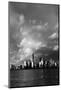 NEW YORK, NEW YORK, USA - New York City Spectacular Sunset focuses on One World Trade Tower, Fre...-Panoramic Images-Mounted Photographic Print