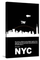 New York Night Poster-NaxArt-Stretched Canvas