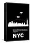 New York Night Poster-NaxArt-Framed Stretched Canvas