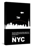 New York Night Poster-NaxArt-Stretched Canvas