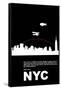 New York Night Poster-NaxArt-Framed Stretched Canvas