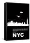 New York Night Poster-NaxArt-Framed Stretched Canvas