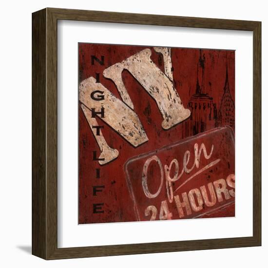 New York Nightlife-Janet Tava-Framed Art Print