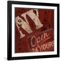 New York Nightlife-Janet Tava-Framed Art Print