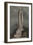 New York, NY - Empire State Building and Blimp-Lantern Press-Framed Art Print