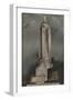 New York, NY - Empire State Building and Blimp-Lantern Press-Framed Art Print