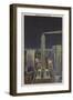 New York, NY - Rockefeller Center at Night-Lantern Press-Framed Art Print