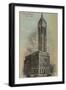 New York, NY - Singer Building, Broadway and Liberty St. No.1-Lantern Press-Framed Art Print