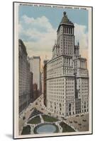 New York, NY - Standard Oil Building, 26 Broadway-Lantern Press-Mounted Art Print