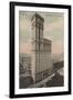 New York, NY - Times Building, in Times Square-Lantern Press-Framed Art Print