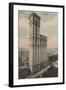 New York, NY - Times Building, in Times Square-Lantern Press-Framed Art Print