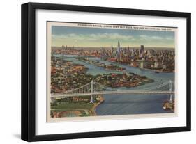 New York, NY - Triborough Bridge, looking South-Lantern Press-Framed Art Print