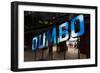 New York, NY, USA - Blue sign for DUMBO, New York, New York-Panoramic Images-Framed Photographic Print