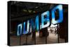 New York, NY, USA - Blue sign for DUMBO, New York, New York-Panoramic Images-Stretched Canvas