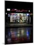 New York, NY, USA - Smoke Shop neon lights reflect in wet streets of New York-Panoramic Images-Mounted Photographic Print