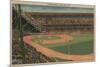 New York, NY - Yankee Stadium During Baseball Game-Lantern Press-Mounted Art Print