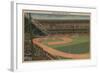 New York, NY - Yankee Stadium During Baseball Game-Lantern Press-Framed Art Print