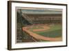 New York, NY - Yankee Stadium During Baseball Game-Lantern Press-Framed Art Print