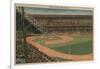 New York, NY - Yankee Stadium During Baseball Game-Lantern Press-Framed Art Print