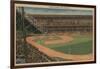 New York, NY - Yankee Stadium During Baseball Game-Lantern Press-Framed Art Print