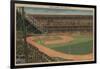 New York, NY - Yankee Stadium During Baseball Game-Lantern Press-Framed Art Print