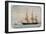 New York Ocean Herald Clipper, by Francois Roux (1811-1882), Watercolour, 19th Century-null-Framed Giclee Print