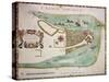 New York Old Map. By Unknown Author, Published 1664-marzolino-Stretched Canvas