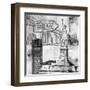 New York One Way B&W-Sara Abbott-Framed Art Print