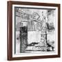 New York One Way B&W-Sara Abbott-Framed Art Print