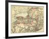 New York - Panoramic Map-Lantern Press-Framed Art Print