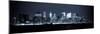 New York - Panoramic View of Manhattan Skyline by Night-Samuel Borges-Mounted Photographic Print