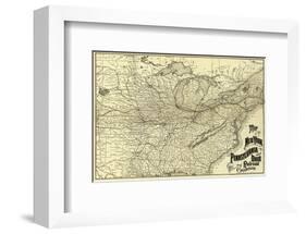 New York, Pennsylvania and Ohio Railroad, c.1887-null-Framed Art Print