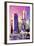 New York Pink-Philippe Hugonnard-Framed Giclee Print