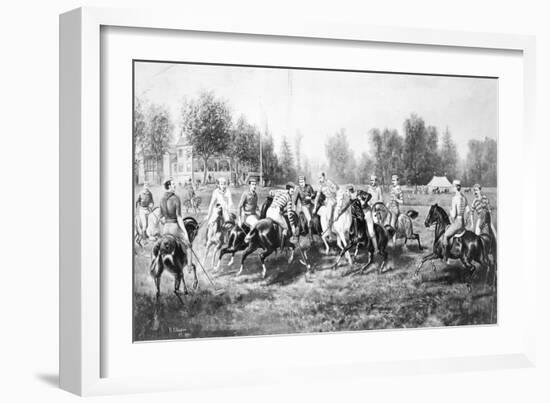 New York: Polo Club, 1877-Henry C. Bispham-Framed Giclee Print