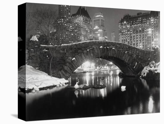 New York Pond in Winter-Bettmann-Stretched Canvas