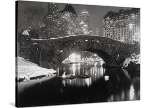 New York Pond in Winter-Bettmann-Stretched Canvas