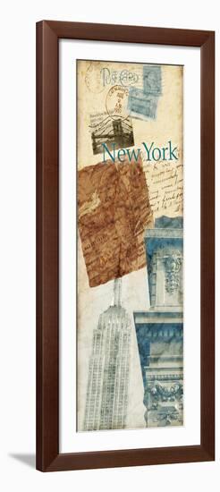 New York Postage-Nicholas Biscardi-Framed Art Print