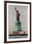 New York Postcard - Liberty-Chris Dunker-Framed Giclee Print