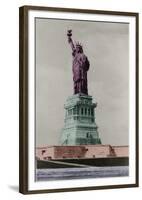 New York Postcard - Liberty-Chris Dunker-Framed Giclee Print