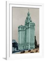 New York Postcard - Municipal-Chris Dunker-Framed Giclee Print