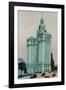 New York Postcard - Municipal-Chris Dunker-Framed Giclee Print