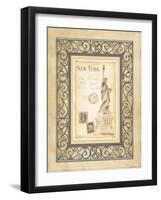 New York Postcard-Andrea Laliberte-Framed Art Print