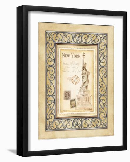 New York Postcard-Andrea Laliberte-Framed Art Print