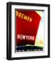 New York', Poster Advertising the North German Lloyd Line, 1930-null-Framed Giclee Print